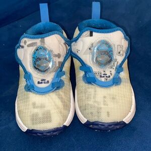 Lebron 19- Baby Toddler 8C- White/Blue Void/Dutch Blue